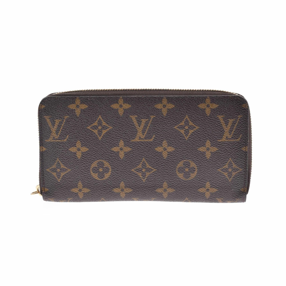 LOUIS VUITTON Monogram Zippy Wallet Brown Canvas Long
